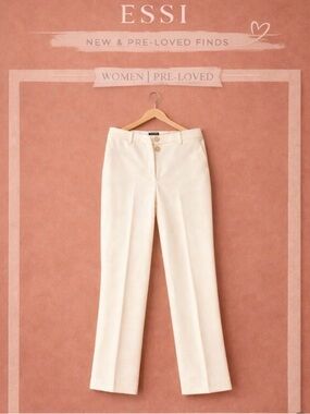 Talbots Cream Straight Leg Trousers